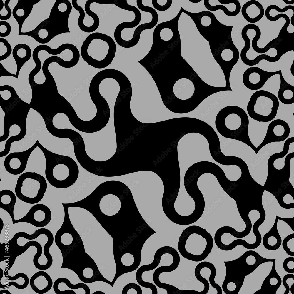 forth dimension pattern on a neutral mid-grey coloured background forth dimension pattern on a neutral mid-grey coloured background