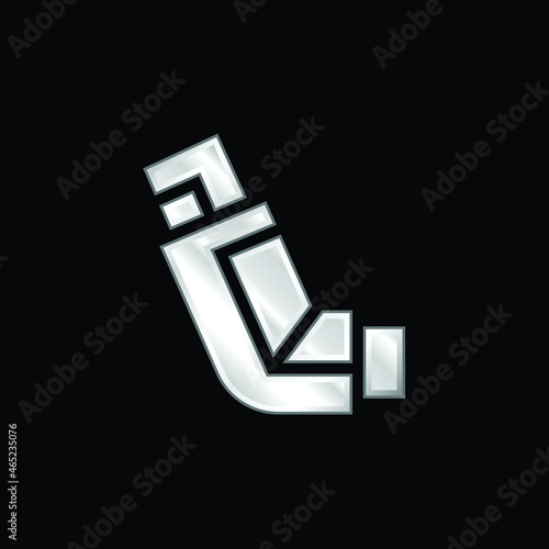 Aerosol silver plated metallic icon