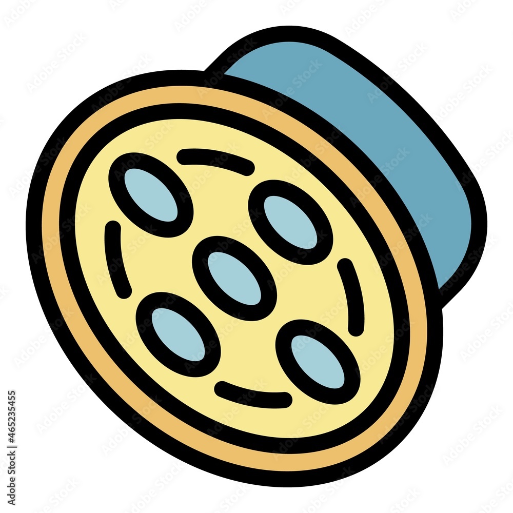 Fototapeta premium Hospital surgery lamp icon. Outline hospital surgery lamp vector icon color flat isolated