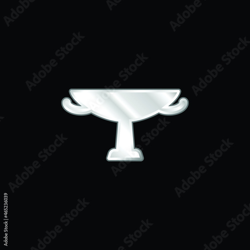 Amphora silver plated metallic icon