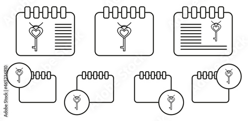 Necklace vector icon in calender set illustration for ui and ux, website or mobile application