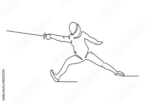 Illustration with black fencing on white background. Vector background. Sports background. Vector illustration design. Isolated vector illustration.