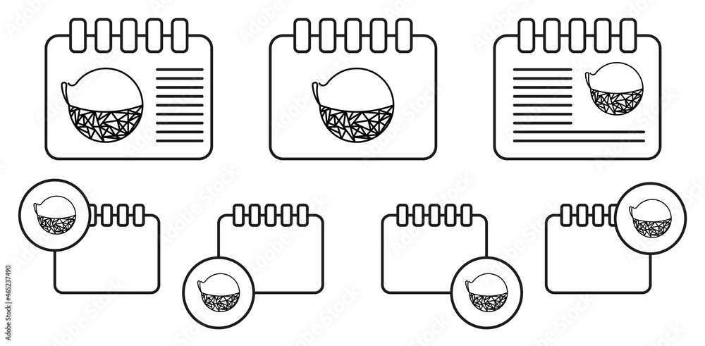 Earrings vector icon in calender set illustration for ui and ux, website or mobile application Earrings vector icon in calender set illustration for ui and ux, website or mobile application