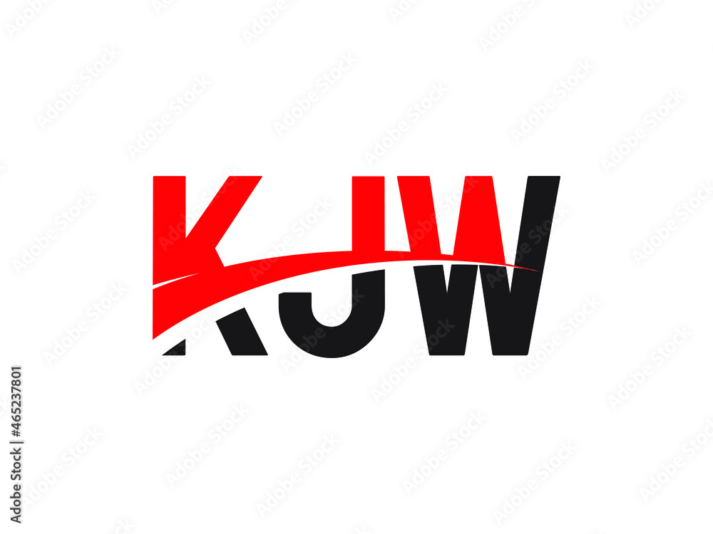 KJW Letter Initial Logo Design Vector Illustration