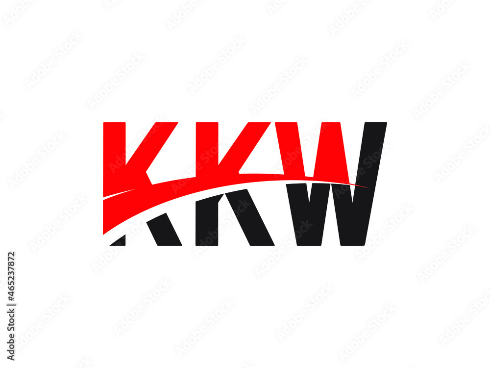KKW Letter Initial Logo Design Vector Illustration