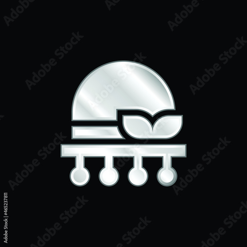 Bonnet silver plated metallic icon