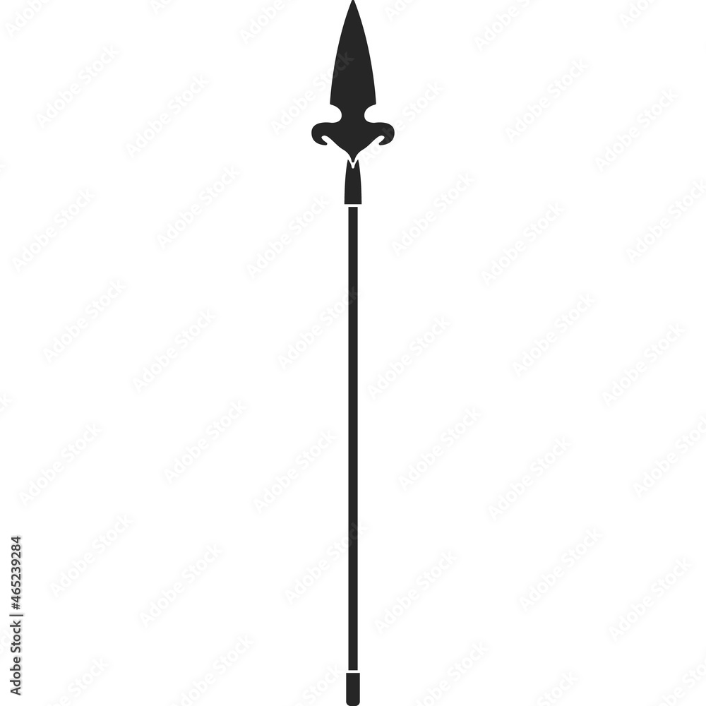 Mace vector icon.Black vector icon isolated on white background mace.