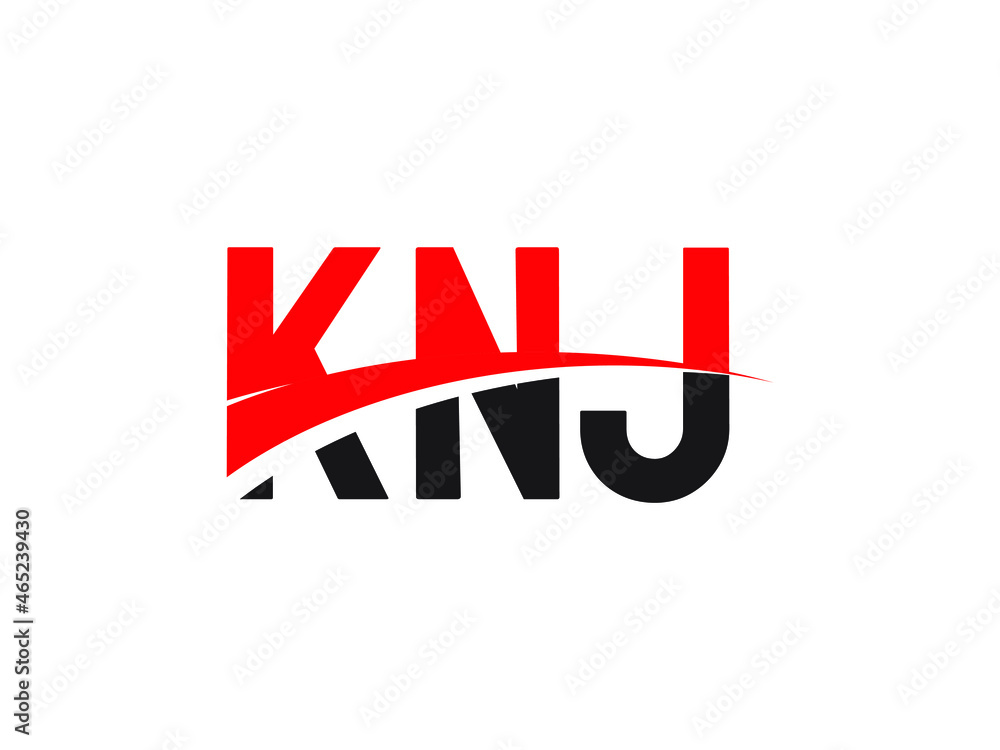 KNJ Letter Initial Logo Design Vector Illustration KNJ Letter Initial Logo Design Vector Illustration