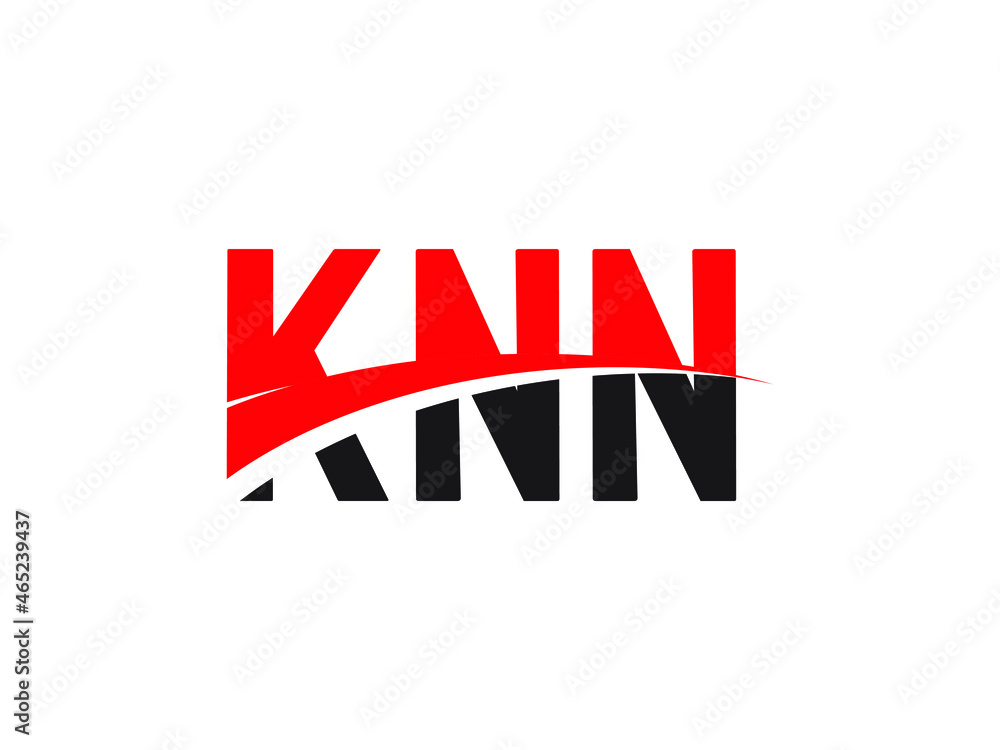 KNN Letter Initial Logo Design Vector Illustration