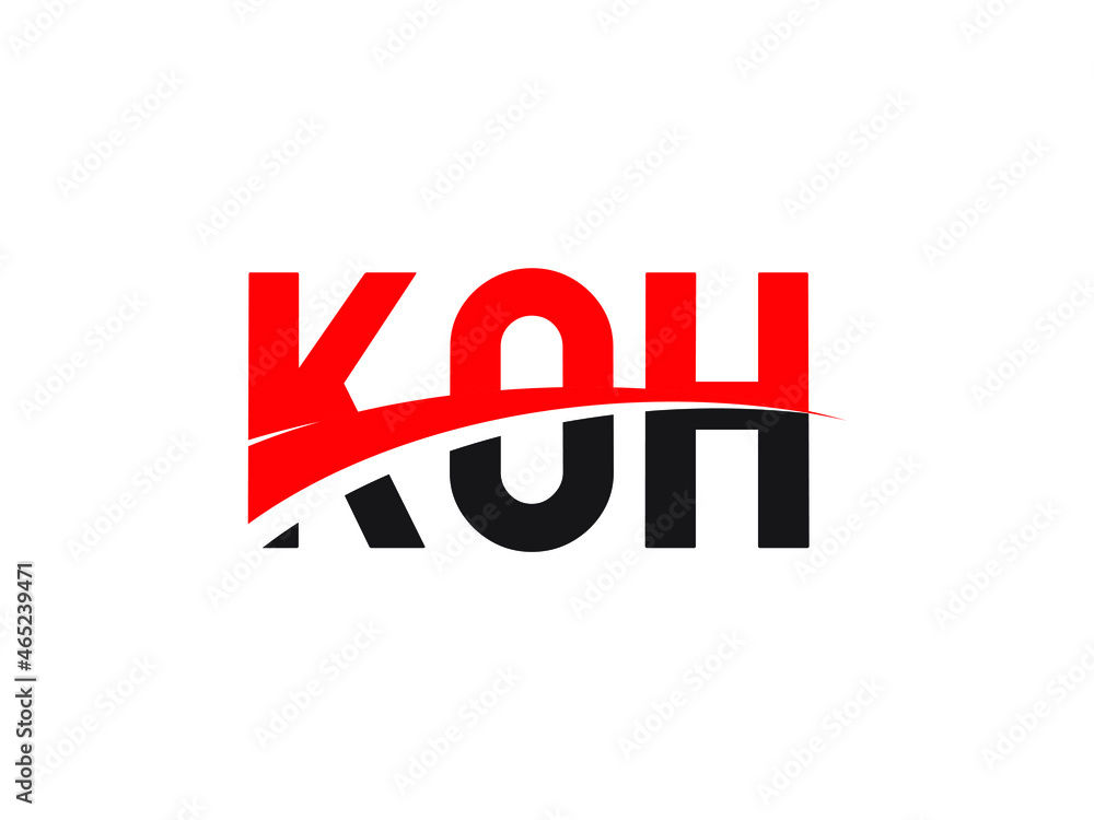 KOH Letter Initial Logo Design Vector Illustration KOH Letter Initial Logo Design Vector Illustration