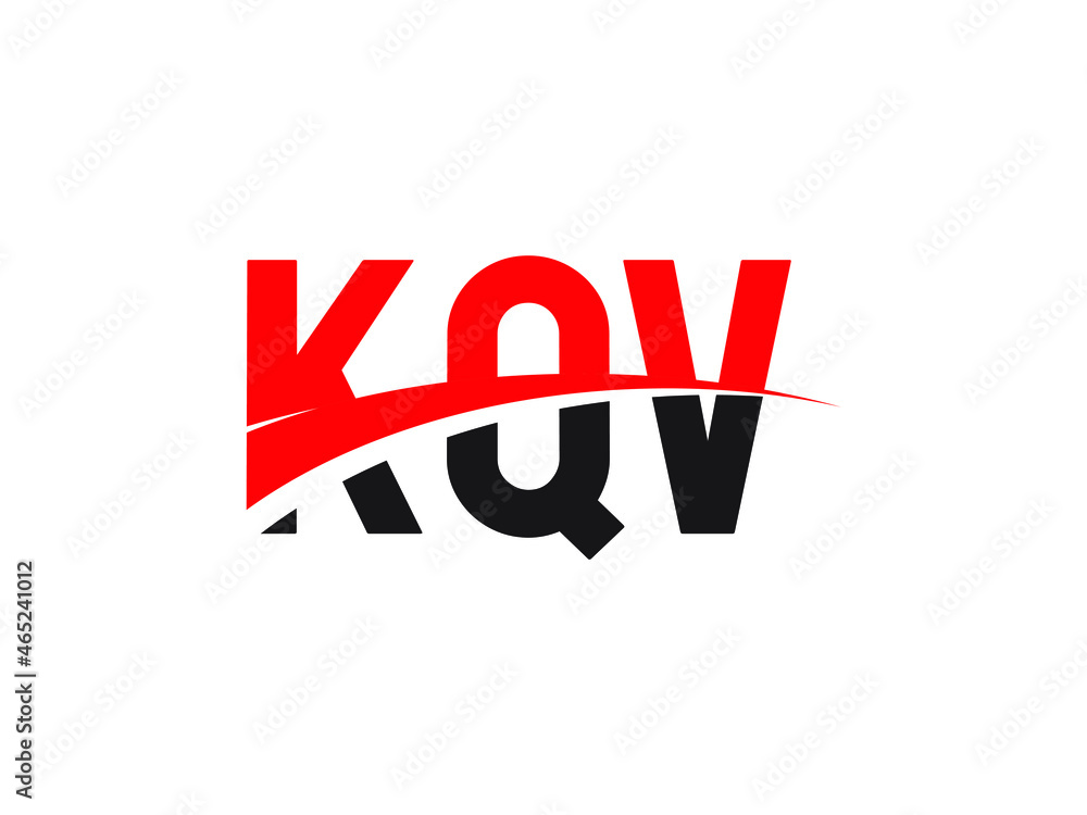 KQV Letter Initial Logo Design Vector Illustration KQV Letter Initial Logo Design Vector Illustration