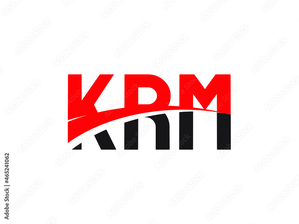 KRM Letter Initial Logo Design Vector Illustration KRM Letter Initial Logo Design Vector Illustration
