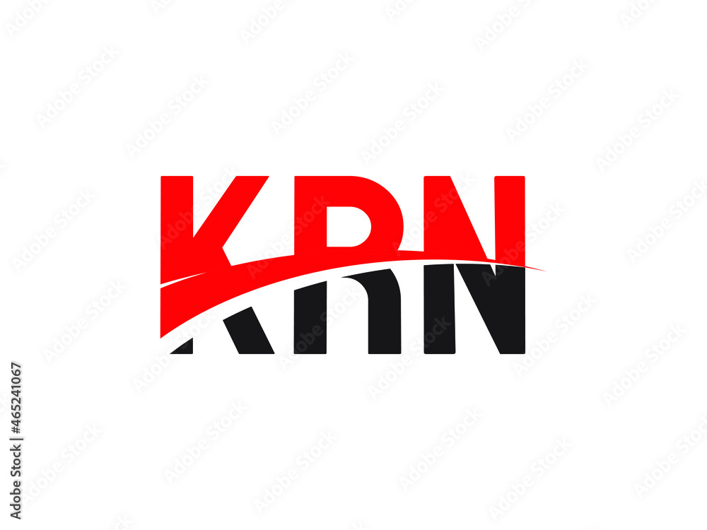 KRN Letter Initial Logo Design Vector Illustration