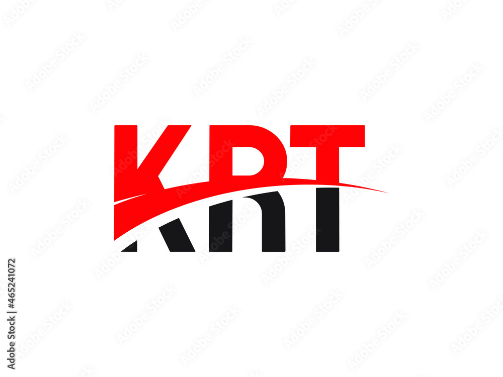 Obraz premium KRT Letter Initial Logo Design Vector Illustration