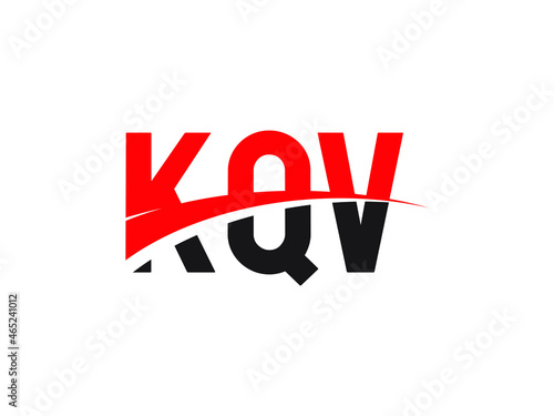 KQV Letter Initial Logo Design Vector Illustration