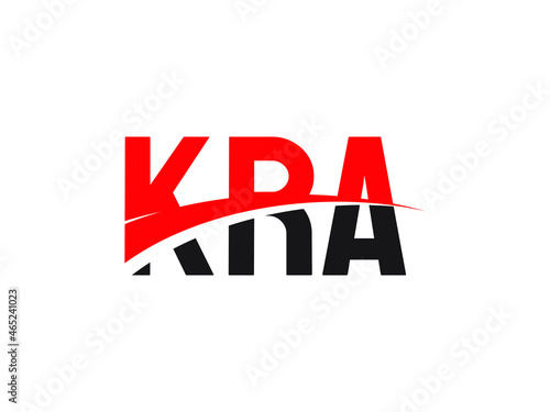 KRA Letter Initial Logo Design Vector Illustration
