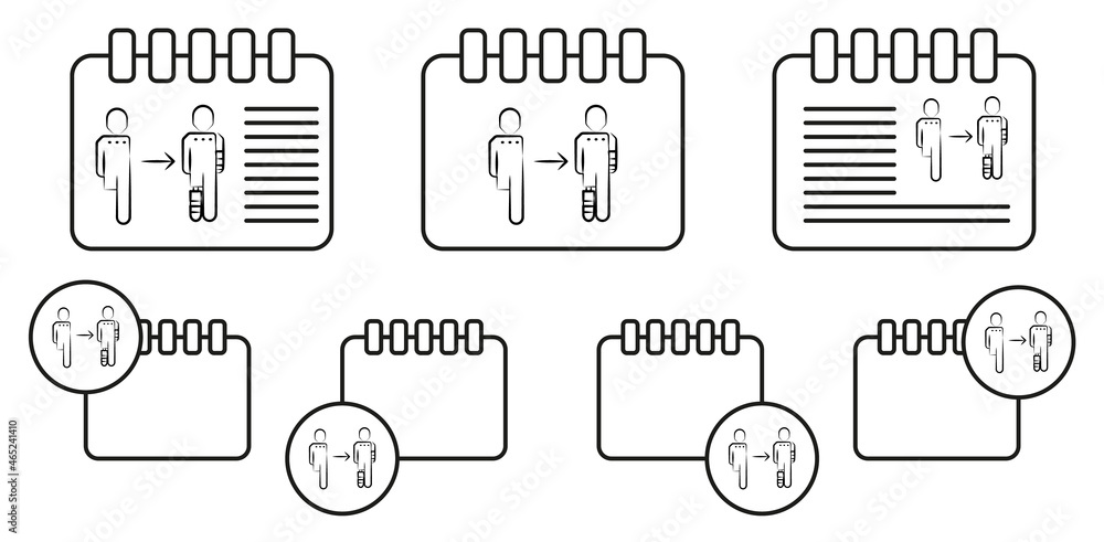 Cybernetics vector icon in calender set illustration for ui and ux, website or mobile application Cybernetics vector icon in calender set illustration for ui and ux, website or mobile application