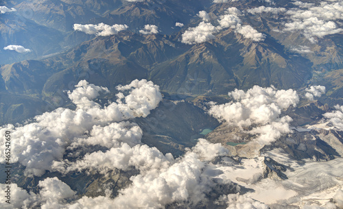 Italian alps from above, HDR Image