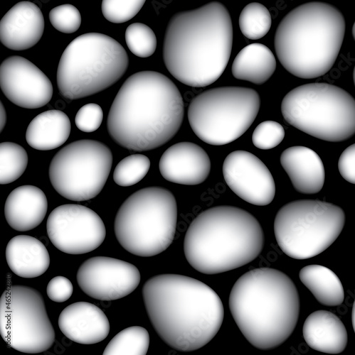Seamless pattern with grey stones