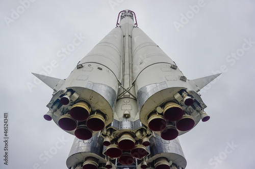Space rocket in VDNKh park in Moscow