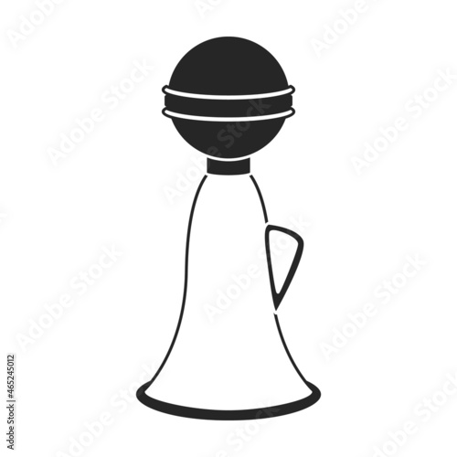 Breast pump vector icon.Black vector icon isolated on white background breast pump.