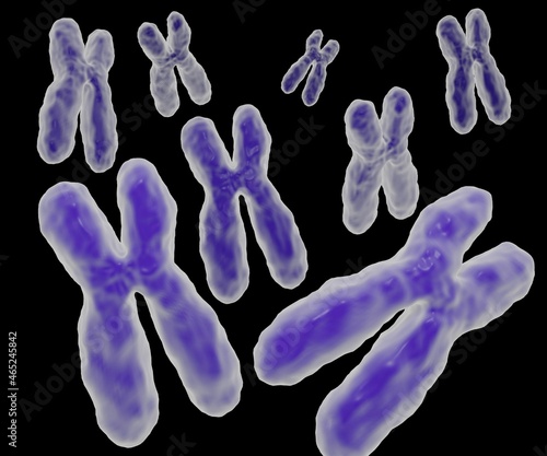 Human chromosomal DNA 3d render © Love Employee