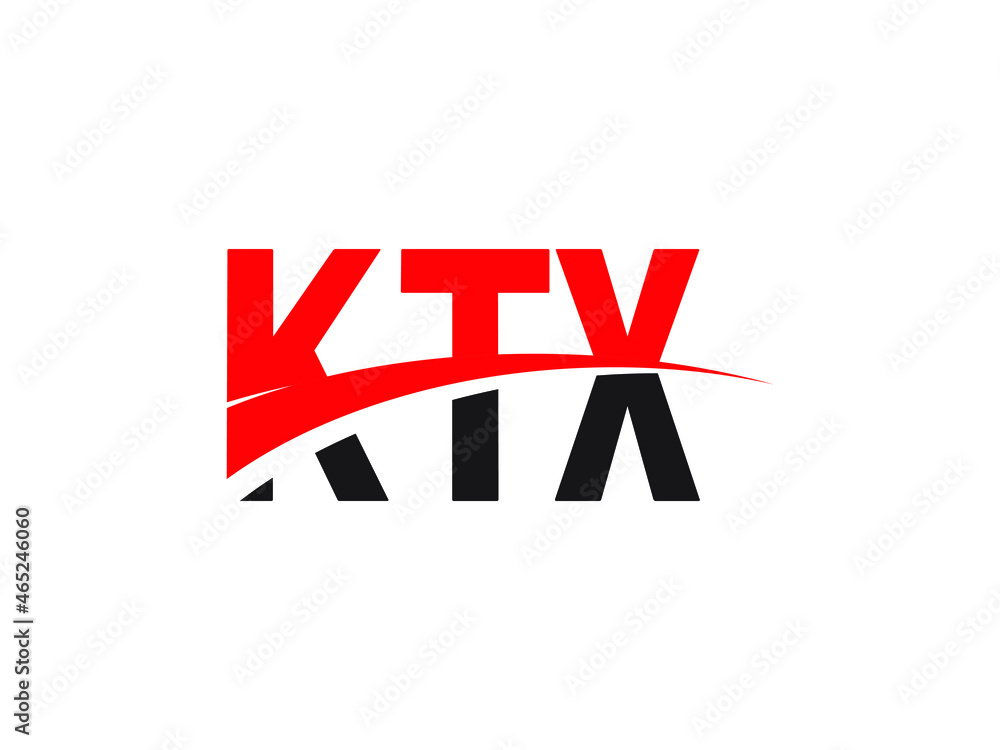 Obraz premium KTX Letter Initial Logo Design Vector Illustration