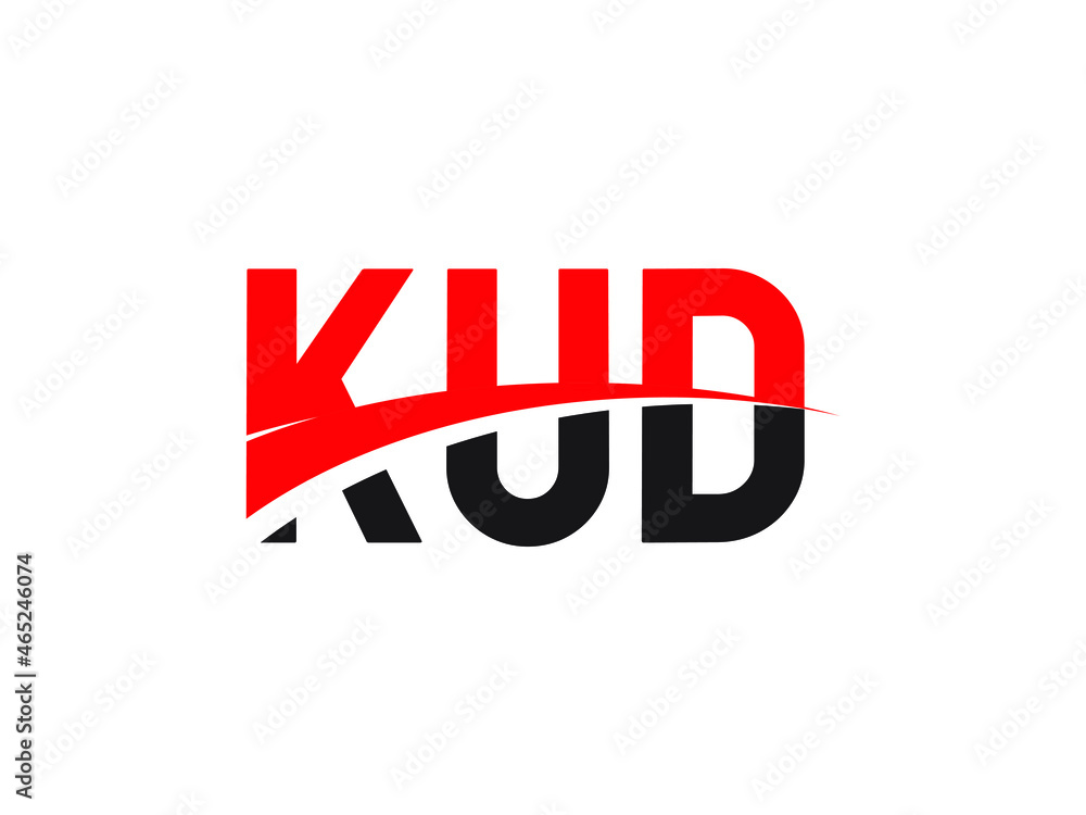 Fototapeta premium KUD Letter Initial Logo Design Vector Illustration