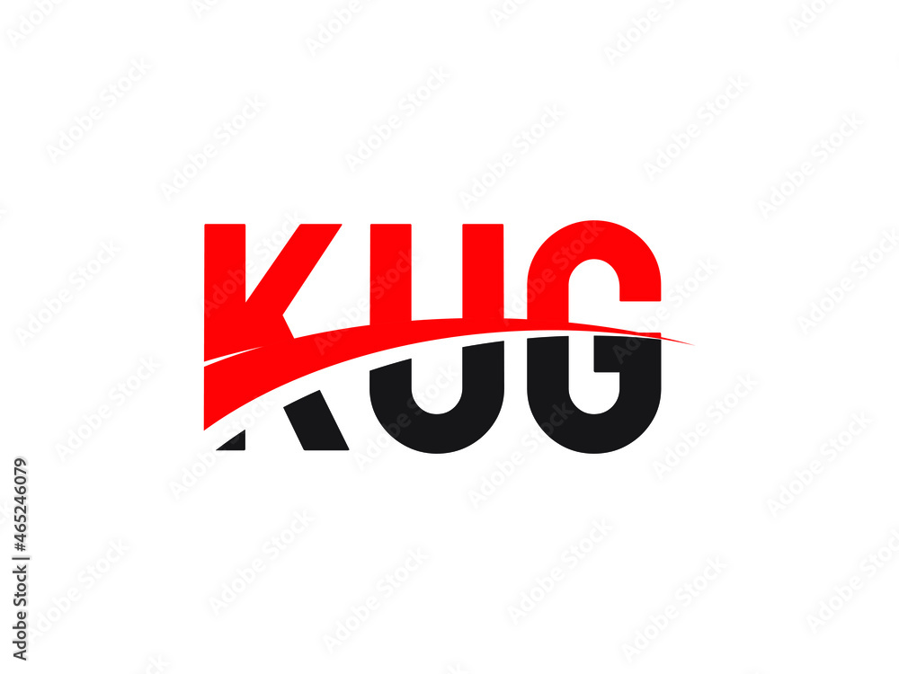 Fototapeta premium KUG Letter Initial Logo Design Vector Illustration