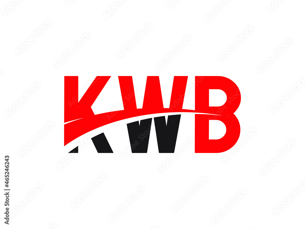 KWB Letter Initial Logo Design Vector Illustration KWB Letter Initial Logo Design Vector Illustration