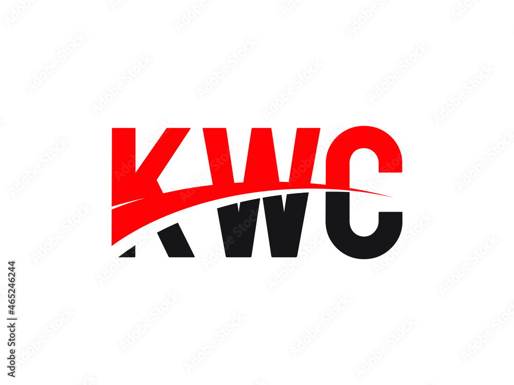 KWC Letter Initial Logo Design Vector Illustration