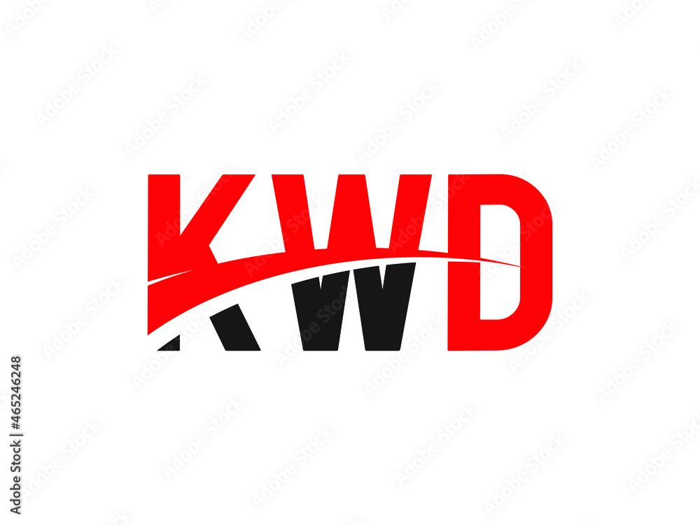 Fototapeta premium KWD Letter Initial Logo Design Vector Illustration