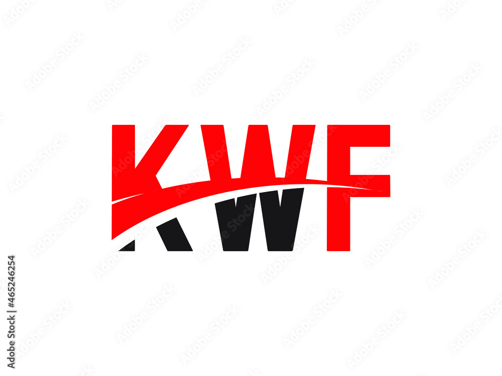 KWF Letter Initial Logo Design Vector Illustration KWF Letter Initial Logo Design Vector Illustration