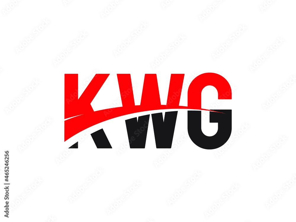 KWG Letter Initial Logo Design Vector Illustration KWG Letter Initial Logo Design Vector Illustration