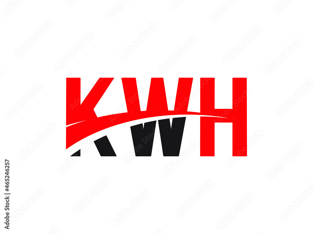 KWH Letter Initial Logo Design Vector Illustration