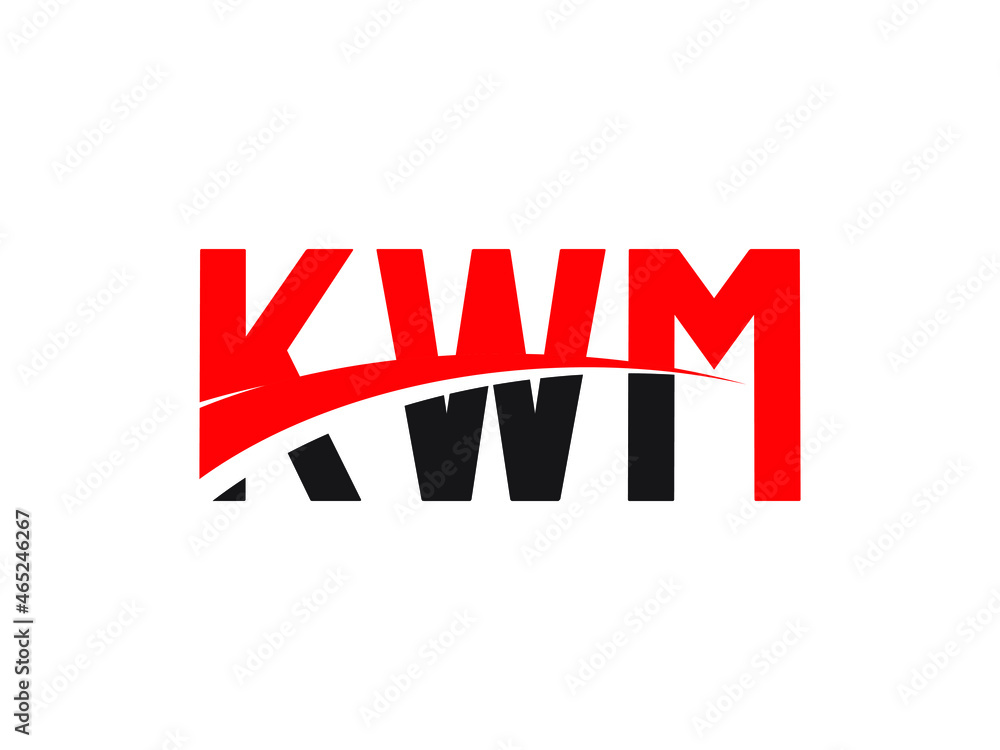 KWM Letter Initial Logo Design Vector Illustration KWM Letter Initial Logo Design Vector Illustration