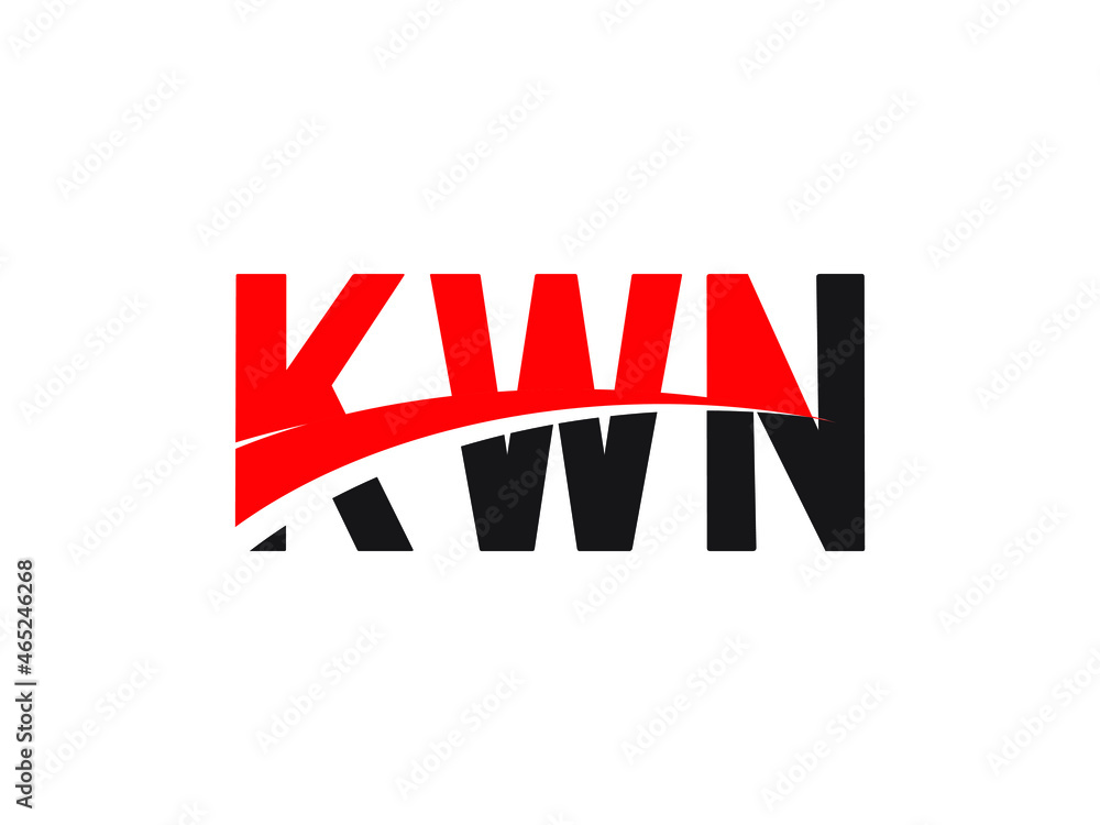 KWN Letter Initial Logo Design Vector Illustration
