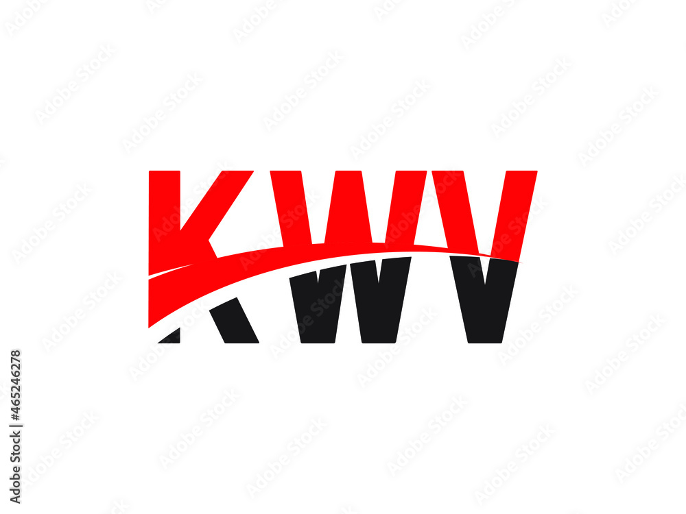 KWV Letter Initial Logo Design Vector Illustration