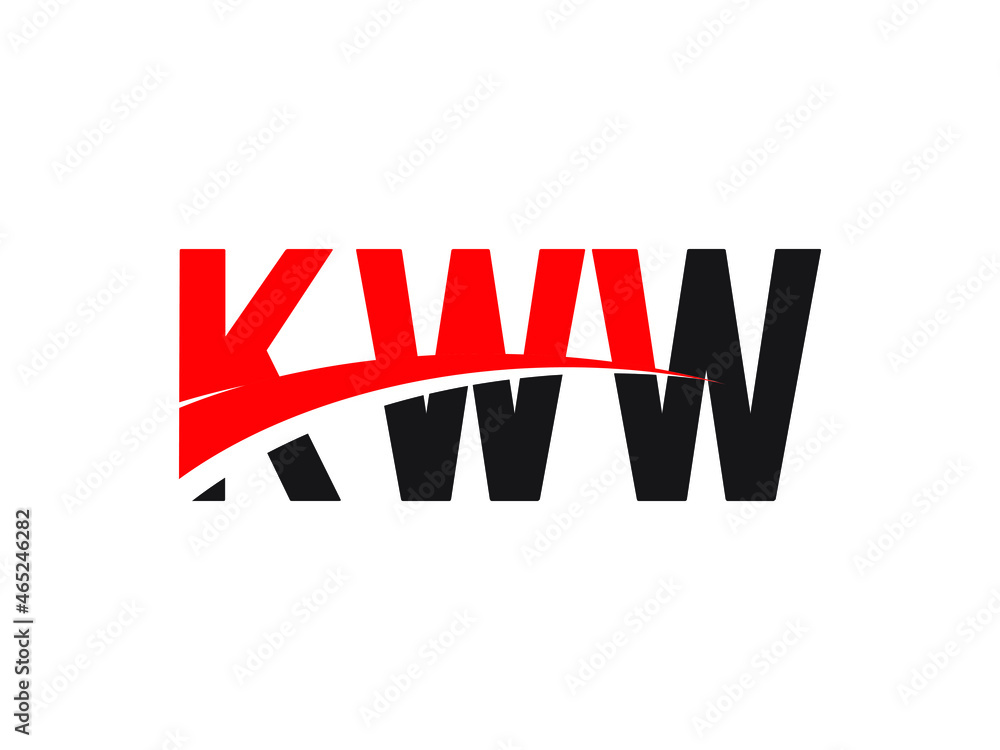 KWW Letter Initial Logo Design Vector Illustration