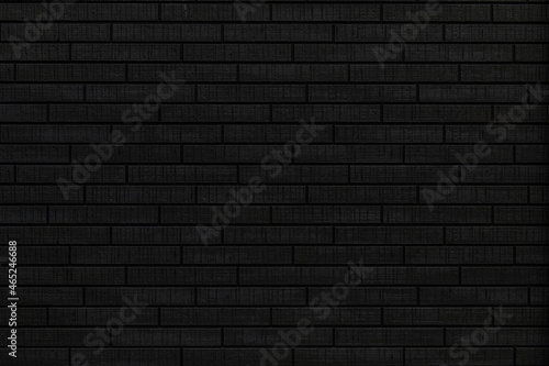 黒色のレンガ調の外壁面