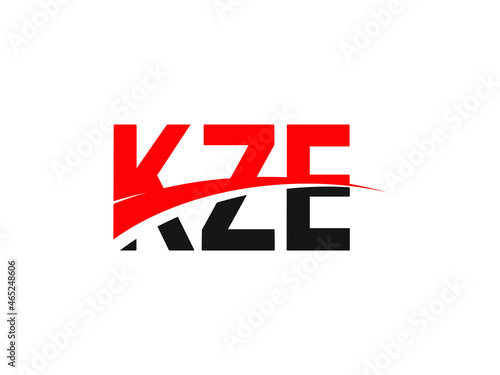 KZE Letter Initial Logo Design Vector Illustration © Rubel