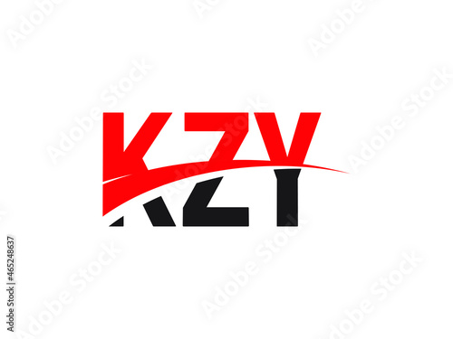 KZY Letter Initial Logo Design Vector Illustration