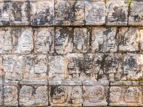  bas relief in Tzompantli  photo