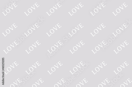 Gray valentine background, Gray background with love