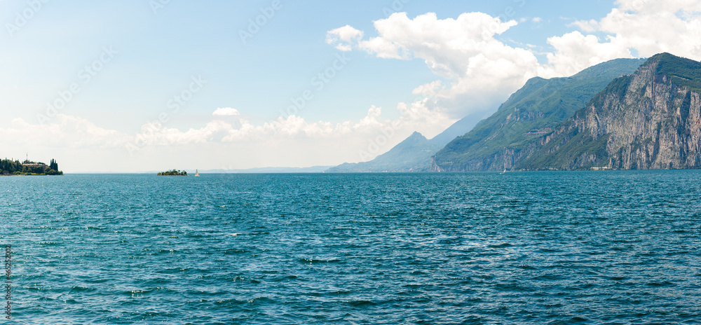 Panoramic view of Lake Garda, Italy