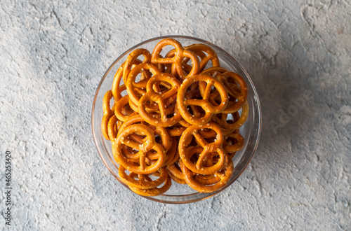 Mini crispy pretzels, food ...
