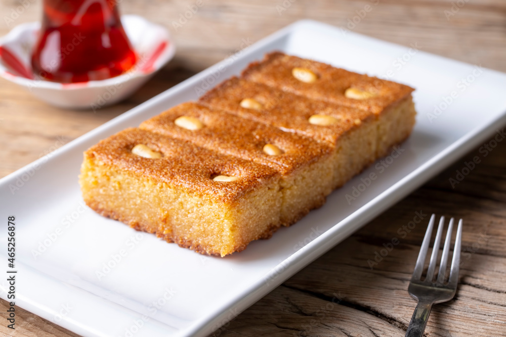Turkish Dessert Sambali or Damascus Dessert (Sam Tatlisi) Turkish Dessert Sambali or Damascus Dessert (Sam Tatlisi)