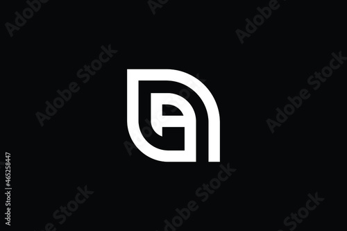 AD logo letter design on luxury background. DA logo monogram initials letter concept. AD icon logo design. DA elegant and Professional letter icon design on black background. AD DA