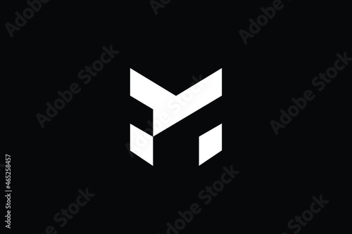 M logo letter design on luxury background. M logo monogram initials letter concept. MP icon logo design. PM elegant and Professional letter icon design on black background. M MP PM