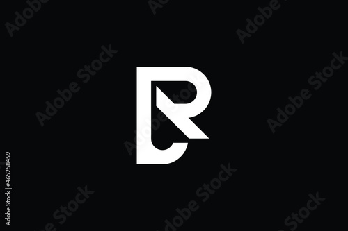 RL logo letter design on luxury background. LR logo monogram initials letter concept. RL icon logo design. LR elegant and Professional letter icon design on black background. R L LR RL